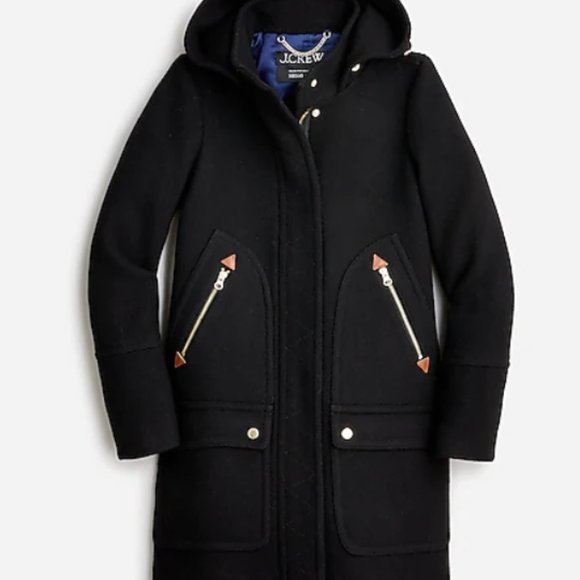 TALL CHATEAU PARKA IN ITALIAN STADIUM-CLOTH WOOL, W16 Tall - Picture 1 of 8